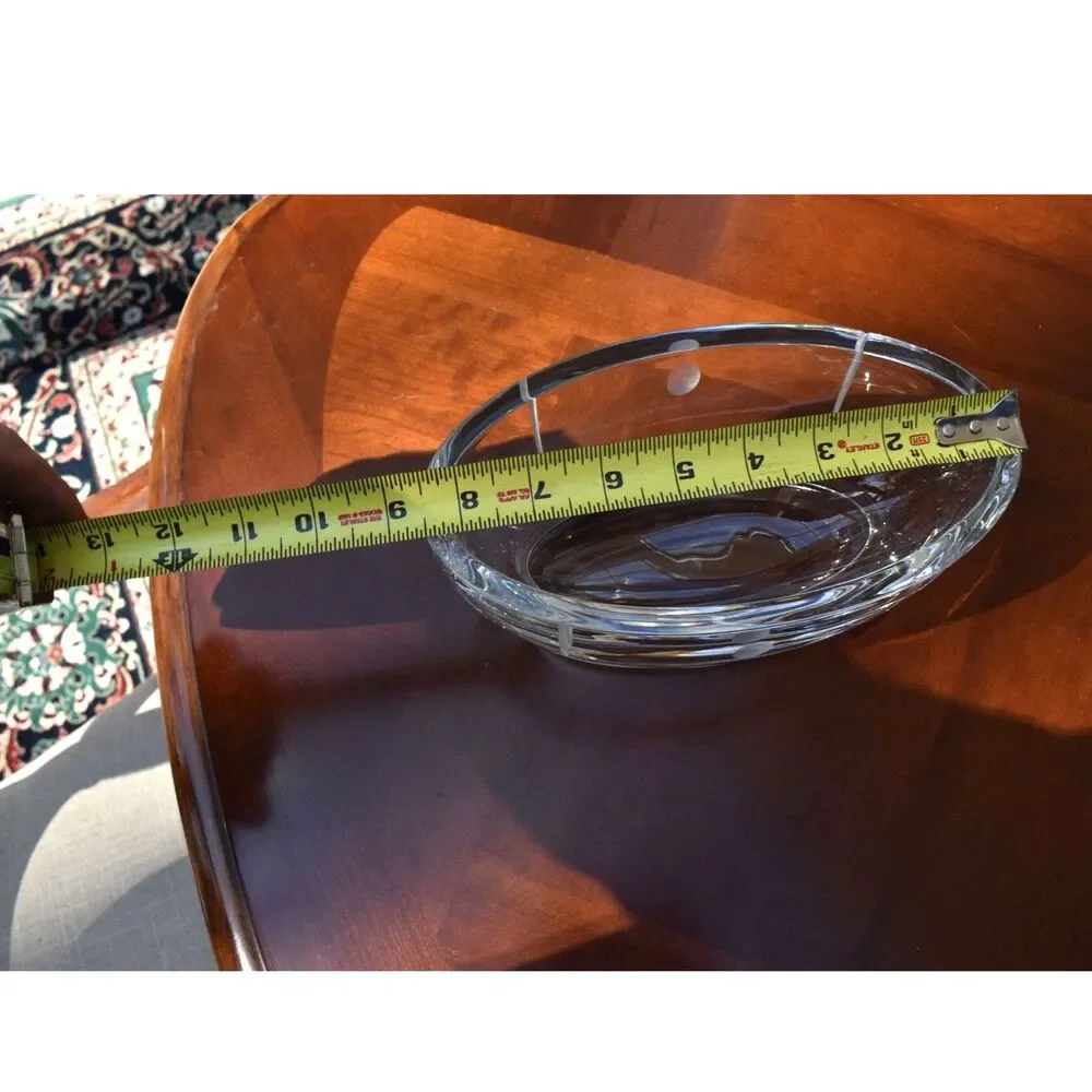 Vintage Baccarat Tranquility Oval Art Glass Crystal Bowl – Made in France